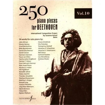 250 Piano Pieces For Beethoven - Vol. 10 (noty na klavír)