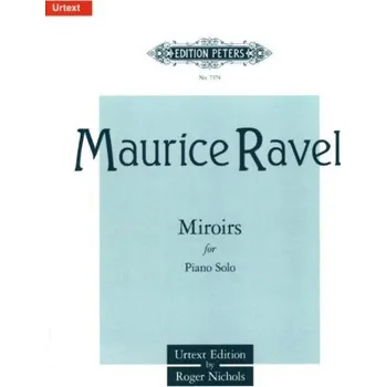 Maurice Ravel: Miroirs (noty pro klavír)