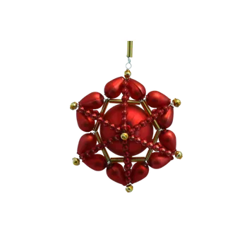 Vánoční ozdoba Rautis a. s. Hvězda - červená