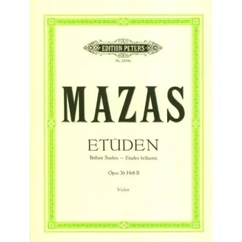 Jacques-Féréol Mazas: Etüden Op. 36 Heft 2 - Etudes Brillantes (noty na housle)