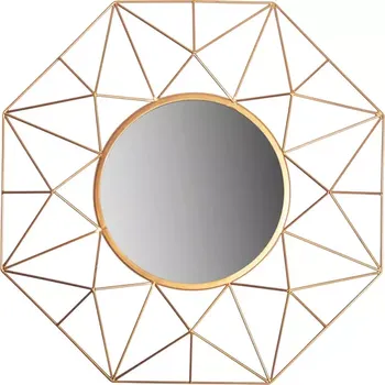 Zrcadlo Kulaté zrcadlo DIAMOND 80 CM zlaté