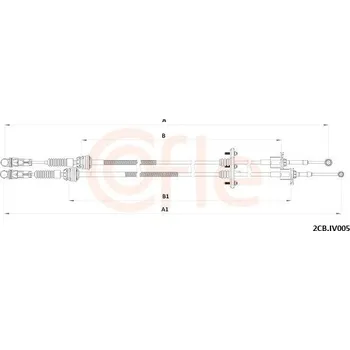 Tažné lanko, ruční převodovka COFLE 2CB.IV005
