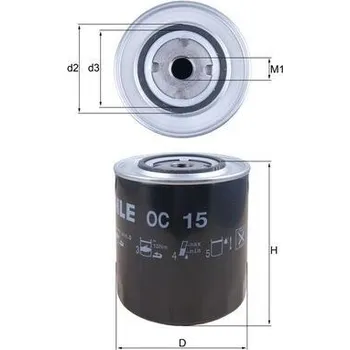 Olejový filtr Olejový filtr MAHLE OC 15