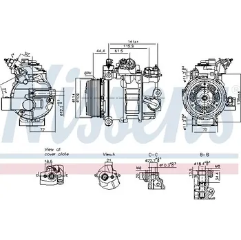Kompresor klimatizace Kompresor, klimatizace NISSENS 890793