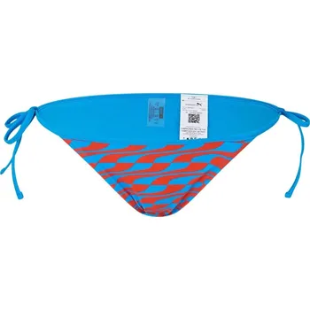 Dámské plavky Puma Tie Side Bikini Bottom Blue Combo 12 (M)