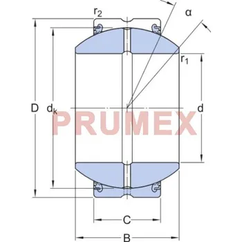 SKF GEH 35 ESX-2LS kloubové ložisko ocel/ocel