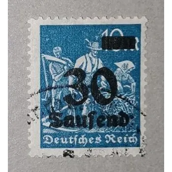 Sběratelství Známka Německo, Reich, 30/10T.Mk./Mk., Mi.284#