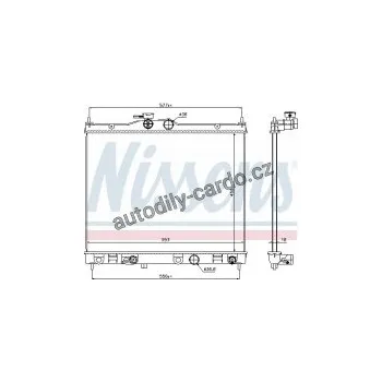 Motor automobilu Chladič motoru NISSENS 67369