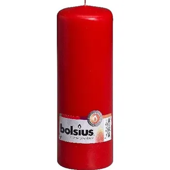 Svíčka Bolsius Válec červená svíčka Ral, 70x200 mm 556 gram