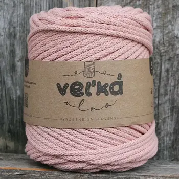 Příze Velká vlna Špagát 5mm Čajová růže (Špagátová příze 5mm Čajová ruža )