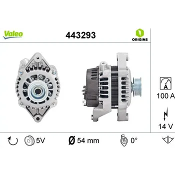 Alternátor Generátor VALEO 443293