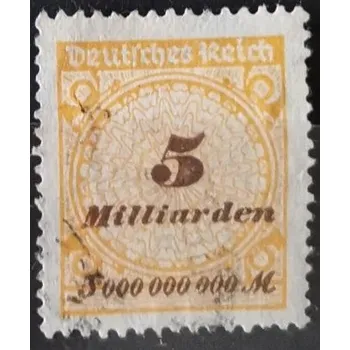 Sběratelství Známka Německo, Reich, 5Bi.Mk., Mi.327#