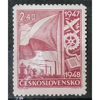 Poštovní známka Známka ČSR, 2,40 Kčs, Pof.448**