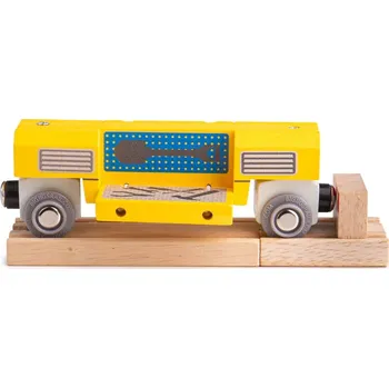 Vláček a vláčkodráha Bigjigs Rail Dřevěná mobilní dílna