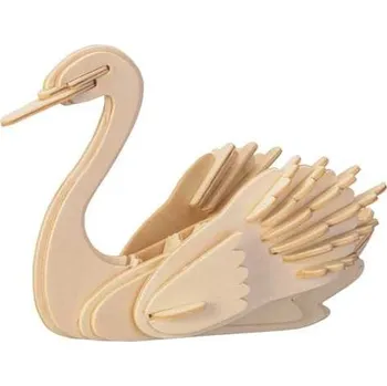 3D puzzle Woodcraft construction kit Woodcraft Dřevěné 3D puzzle labuť