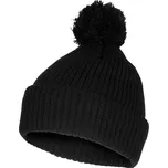 Čepice s bambulí pletená Bobble Hat černá