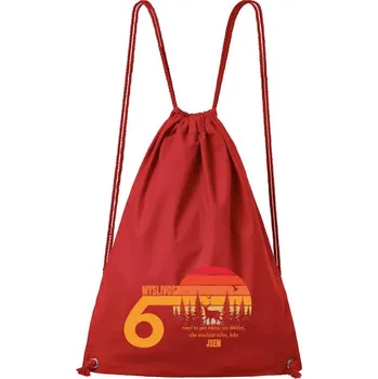 Outdoorové zavazadlo DOBRÝ TRIKO Bavlněný batoh 60 let myslivost Barva: Červená