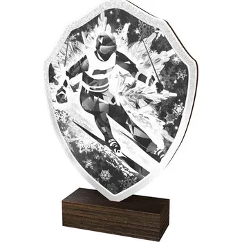 Poháry Bauer Dřevěná plaketa TFRW255 | Sjezdové lyžování