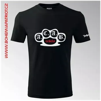 Tričko ACAB HOOLIGANS - originální potisk - černá / 3XL