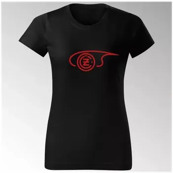 Dámské tričko Dámské tričko Čezeta ČZ 5TD - černá / XL / červená