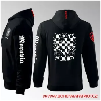 Pánská mikina Mikina s kapucí - Moravia 6MZ - černá / XXL