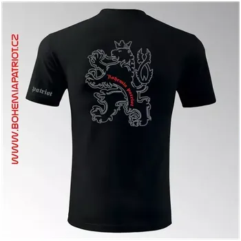 Vlastenecké tričko Bohemia 9T - černá / 3XL