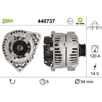 Alternátor Generátor VALEO 440737