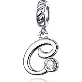 Přívěsek NUBIS® Stříbrný přívěšek korálek na náramek - písmeno C - B0352-C