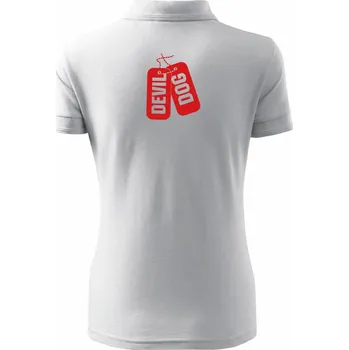 Devil dog - Polokošile dámská Pique Polo - XS ( Bílá )