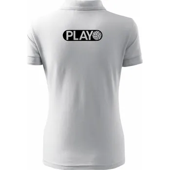 Voleyball mode - Polokošile dámská Pique Polo - 2XL ( Bílá )
