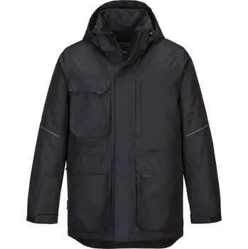 PORTWEST KX3 PARKA KX360 / Zateplená voděodolná bunda - černá XXXL