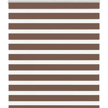 vidaXL Zebra roleta hnědá 125x100 cm šířka látky 120,9 cm polyester