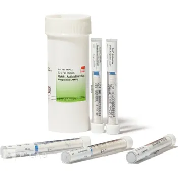 Plechové kolo Antibiotické disky ROTI® (Antibiotické disky: Nystatin (NS), 100 U, Balení (ks): 5 x 50)