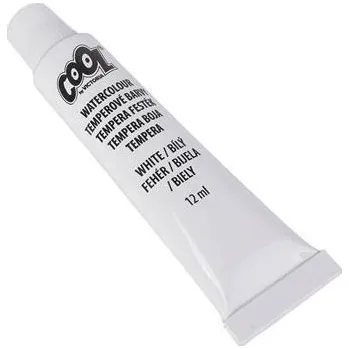 Speciální výtvarná barva Temperová barva, bílá, 12 ks, COOL BY VICTORIA