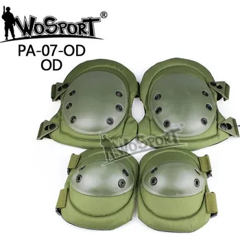 Airsoft Rychloodepínací chrániče kolen a loktů - zelené, Wosport