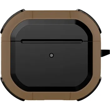 Pouzdro na mobilní telefon Odolný obal se zesílenými rohy pro AirPods 4 - hnědý