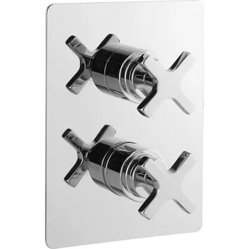 Vodovodní baterie SAPHO TRAX podomítková sprchová termostatická baterie, 3 výstupy, chrom
