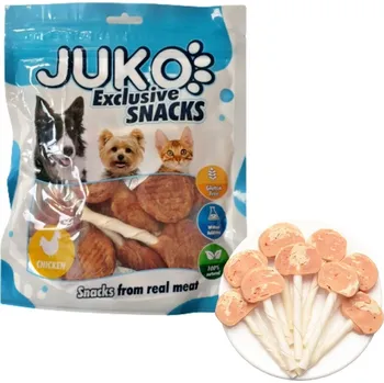 Pamlsek pro psa JUKO petfood s.r.o. Chicken & Codfish Lollipop JUKO Snacks 250 g