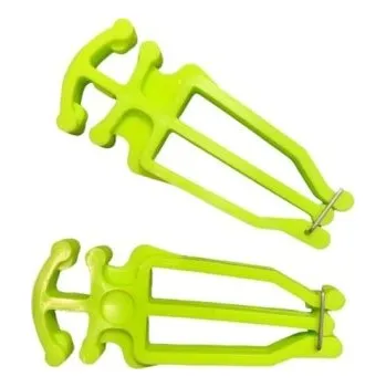 Nosič lyží Plastový nosič lyží a hůlek ZELENÁ neon