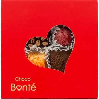 Bonboniéra Choco Bonté Bonboniéra - 4 ks pralinek (srdce)
