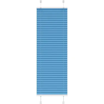 vidaXL Plisovaná roleta modrá 50x100 cm Šířka látky 49,4 cm Polyester