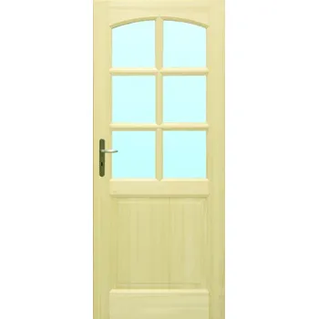 Interiérové dveře Truhlárna Dřevěné dveře PETRA 6S1K (výběr) Rozměr dle ČSN: 60 / 197, Orientace Dveří: Levé