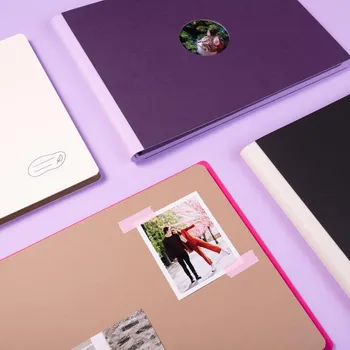 Fotoalbum Hnědo-růžové fotoalbum na šířku