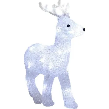 Vánoční světelná dekorace Vánoční jelen 107605 20 LED studená bílá