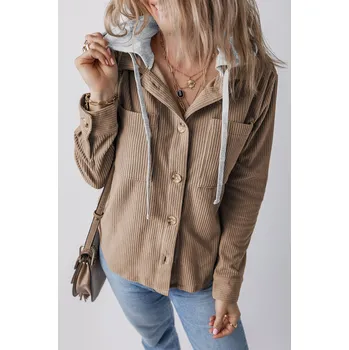 Dámská bunda OMG Dámská košilová bunda Firomsaas khaki XL