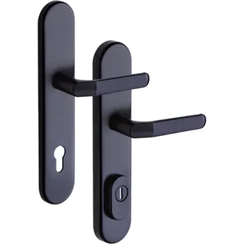 Dveřní kování Rostex bezpečnostní kování BK EL4 BARYT černá (klika/klika) Rozteč: 72 mm
