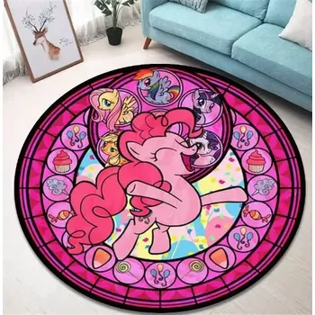 Samolepící dekorace My Little Pony Koberec/předložka s motivem My Little Pony, 120 cm Varianta: Pinkie Pie (Color 4), Velikost: průměr 120cm