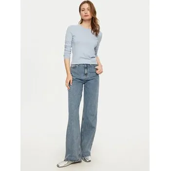 Dámská halenka Calvin Klein Halenka K20K208031 Světle modrá Slim Fit S