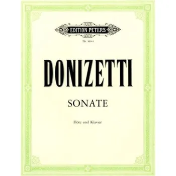 Gaetano Donizetti: Sonate C-Dur (noty na příčnou flétnu, klavír)