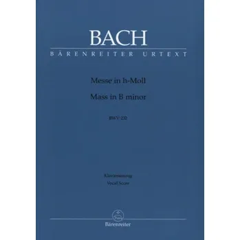 J.S. Bach: Mass in B minor BWV 232 (noty na zpěv, basso continuo)